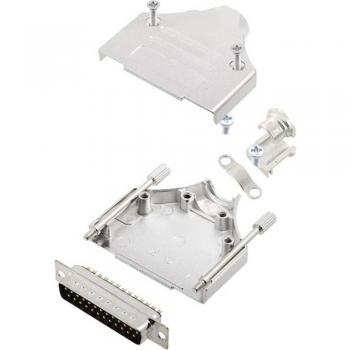 Encitech 25-Pin D-SUB Connector 180° Solder Bucket