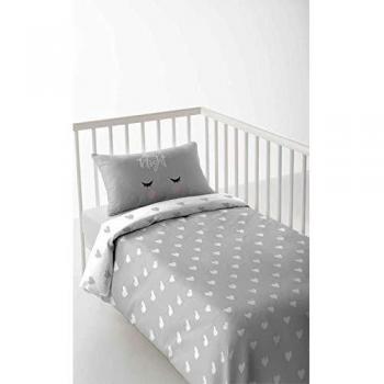 Funda Nórdica Cool Kids Corazones Cuna de 60 (100 x 120 cm) (100 x 120 + 20 cm)