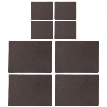 Leather Placemats & Coasters in Chestnut – English Tableware Co