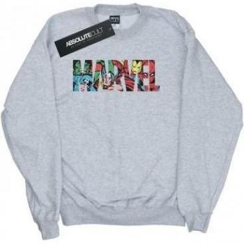 Sudadera Confort Marvel Juvenil Blanco con Personaje