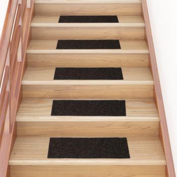 Protecteurs de Marches d'Escalier 15x 60x25 cm Marron