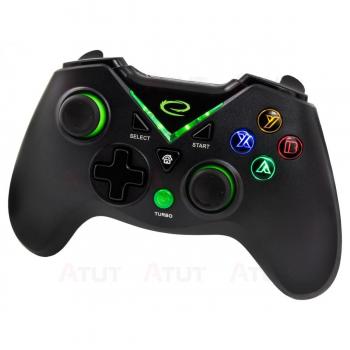 Mando de Juegos Esperanza EGG112K Negro Verde para Xbox One y PS3
