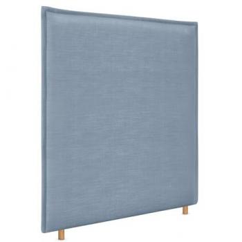 Cabecero Tapizado de Lino Natural con Ribete Hasta el Suelo y 8cm de Grosor