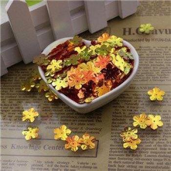 100pcs 13mm Loose Flower Sequins for DIY Dress Decoration