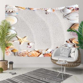 Decorative Hippi Bohemian Tapestry Tropical Beach Sand Sea Shell