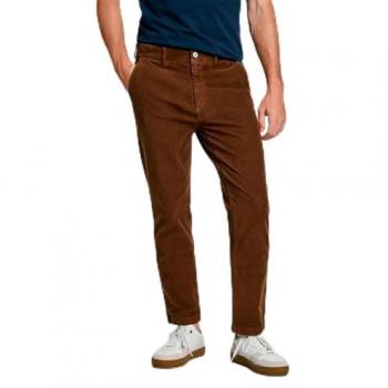 Pepe Jeans Pantalon Slim Marron en Coton