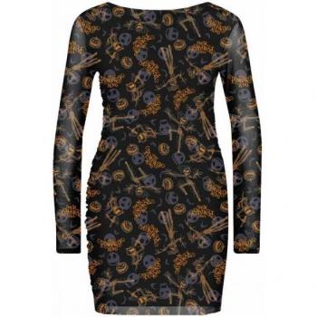 Robe Femme Mesh Citrouille Roi