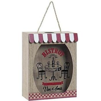 Conteneur DKD Home Decor Bistrot Bois MDF Cottage (17 x 7 x 22 cm)