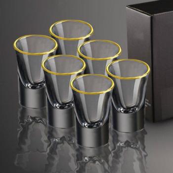 Glas Weinspender mit zwei Kugelgläsern