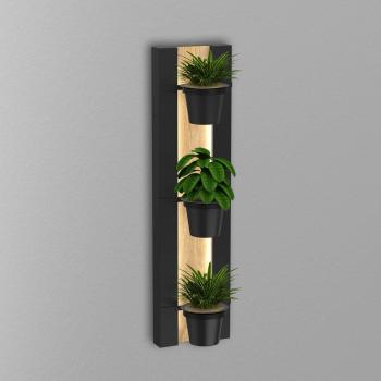 Apliqué Luminex “Black & Wood” – Altura 90 cm