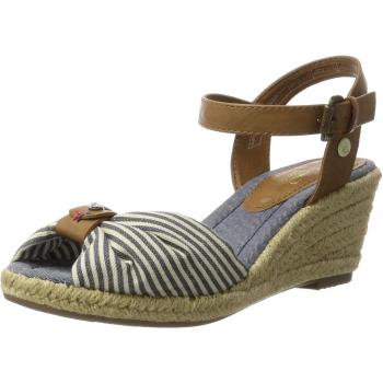 Scarpe TOM TAILOR con tacco e cinturino a T per donna in blu modello 2790905