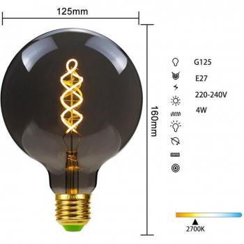 Bombilla de Noche Edison LED Humo G125