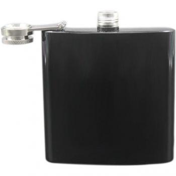 On-the-Go Oak 6oz Matte Stainless Hip Flask