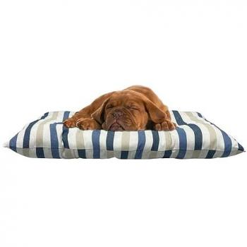 Cuscino Trapuntato per Cuccia Cane Gatto 45x75cm Dis. James Blu