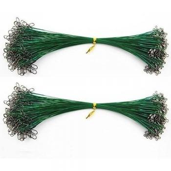 Jshanmei® 50pcs/lot líder de pesca con snap y emerillones