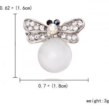 Flor de Solapa Rinhoo: Broche de Búho Crystalline