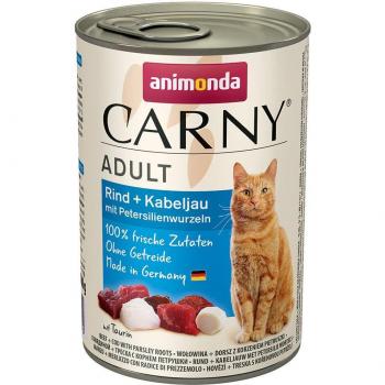 24x400g Adult boeuf, cabillaud et racine de persil Animonda Carny