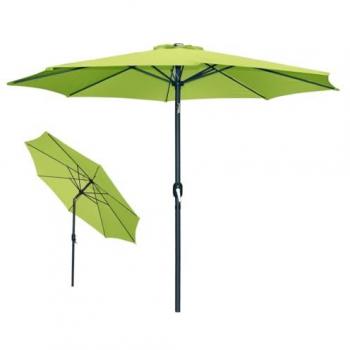 Parasol Vert Pomme 300 cm, Design Inclinable, Matériau Pliable et Durable