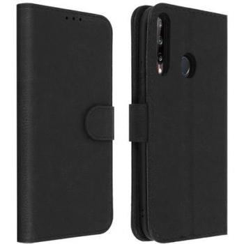 Cover Rigida a Libro per Huawei P40 Lite E con Supporto e Slot Carte, Nero