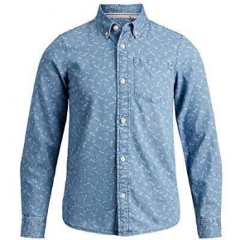 Camisa de Vestir JACK&JONES Niño 8A Larga Estampada