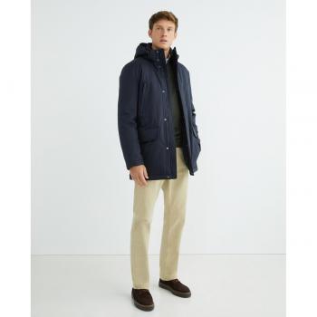 Chaqueta larga Geox para hombre con capucha