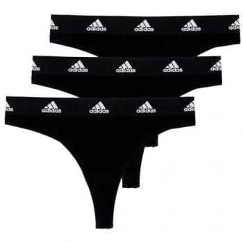 Adidas Damen Tanga Active Comfort Cotton schwarz (3er-Pack)