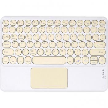 Compact Wireless Bluetooth Keyboard with Touchpad for Tablets