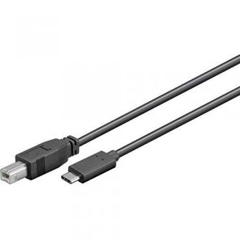 MicroConnect Câble USB à 24 pins, USB‑C (M) vers USB‑B (M), 1 m – USB 3.1 Gen 1