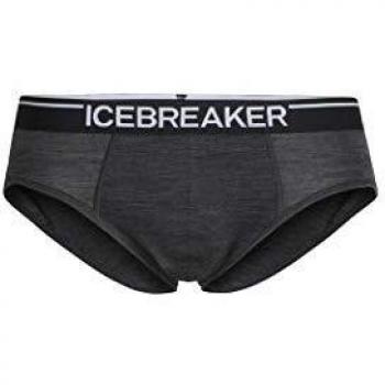 Slip Icebreaker Anatomica Briefs Homme Jet HTHR/Black Taille L