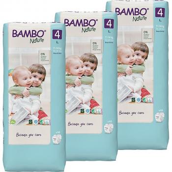 Bambo Nature Bulk 144 Nappies – Size 4