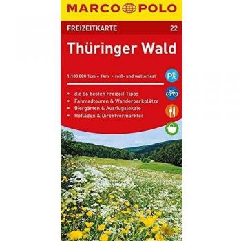 Marco Polo Freizeitkarte Thüringer Wald