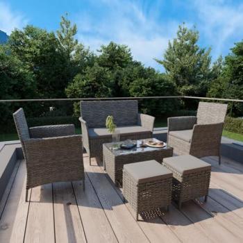 GARMIO® ASTI Rattan Gartenmöbel Set