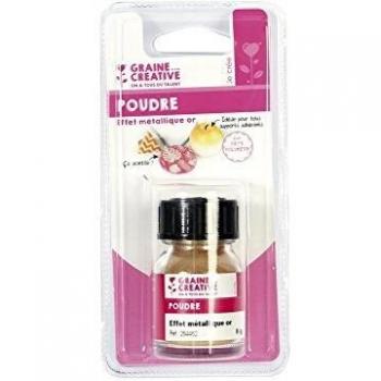 Poudre or pour créations en pâte polymère