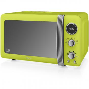 Swan Retro 20L Digital Microwave, 800W, Lime Color