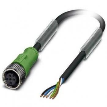 Phoenix Contact SAC-5P-1.5-PUR/M12FS 5-poliges Kabel, 1,5 m