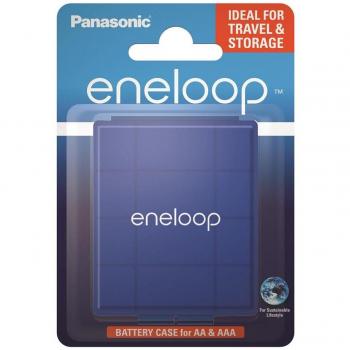 Estojo Panasonic Eneloop para 4 Pilhas AA e AAA