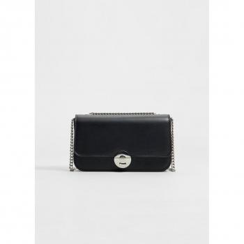 Stradivarius Black Chain Crossbody Bag OS