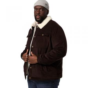 STHUGE Cordjacke für Herren mit Teddykragen bis 8 XL