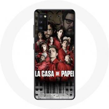 Coque Samsung Galaxy A41 La casa de papel illustration personnages