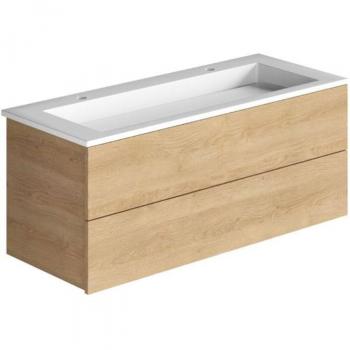 Meuble de salle de bain chêne cachemire 120 cm Cosmo