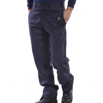Beeswift CFRTN44 Fire Retardant Trousers Navy Blue 44