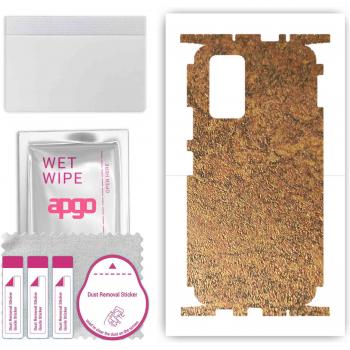 Coating de protection apgo pour le smartphone Xiaomi Redmi Note 10 Pro – Revêtement complet en film/foil/vinyle – Thème cuivre oxydé