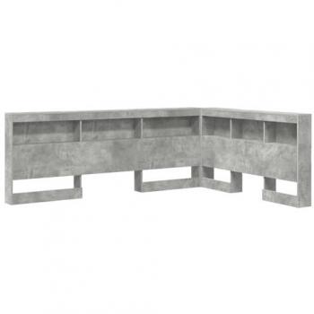 Mueble de Almacenamiento con Estante Gris Concreto 140 cm – Vidaxl