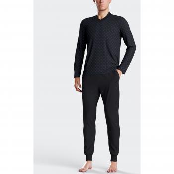 Impetus Pijama Largo Masculino en Azul