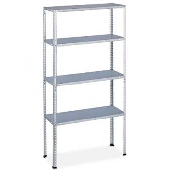 Relaxdays Scaffale per Cantina e Garage 200kg, 4 livelli, 150x75x30 cm – Acciaio Zinguato