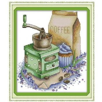 Tapisserie Café Aida 2 Points, 14×11 cm