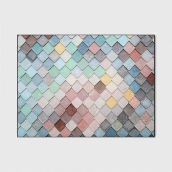 Large Nordic Macaron Pattern Rug