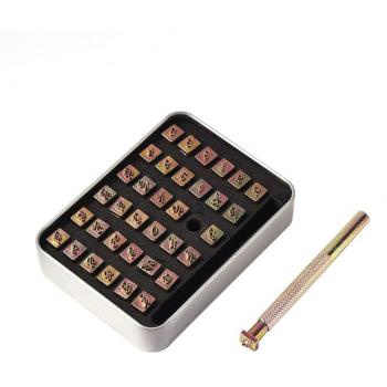 26-Piece Leather Stamping Alphabet Set