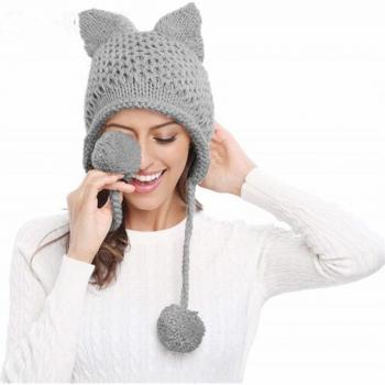 Ear Flap Cat Ears Beanie