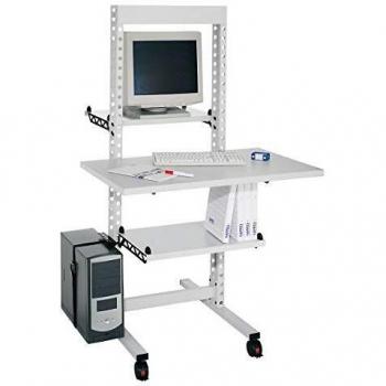 Kappes ErgoPlus Steharbeitsplatz, schmal, Modell 4 mit Lenkrollen